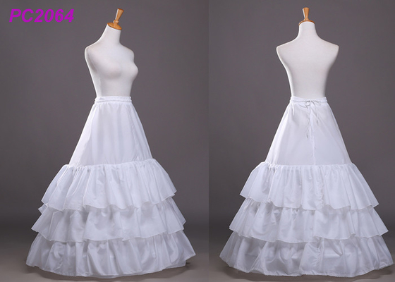 Beyaz Altı Çemberler Balo Petticoat / Jüpon Çay Boyu Kabarık Etek Petticoat